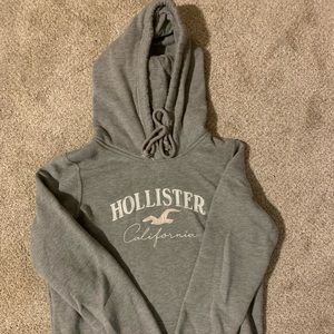 gray hollister hoodie